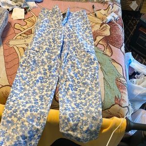 floral cargo pants